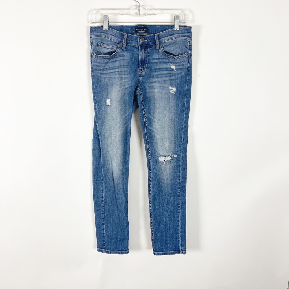 Banana Republic Girlfriend Women’s Blue Denim Low Rise Jeans Size 25